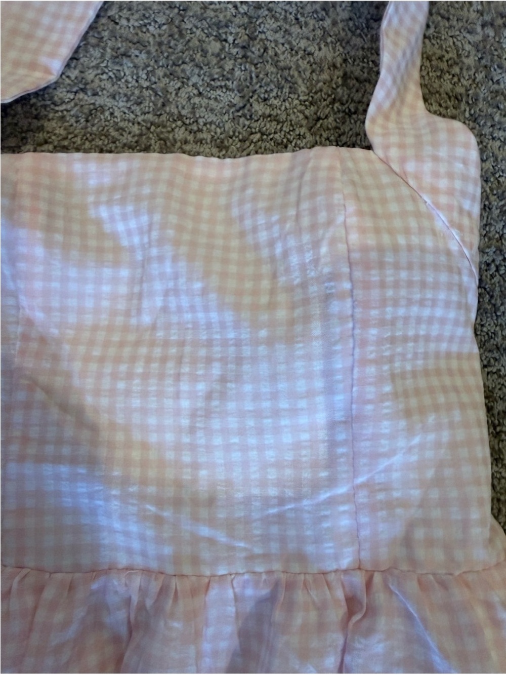 Petal and Pup- SZ 2 NWT Light Pink Gingham Halter Midi Dress - Picture 8 of 11